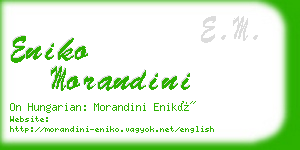 eniko morandini business card